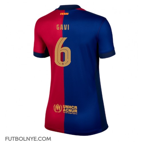 Camiseta Barcelona Paez Gavi #6 Primera Equipación para mujer 2024-25 manga corta